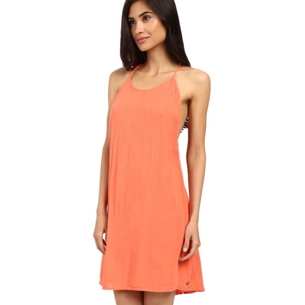 Roxy Passing Sky Dress In Coral 😍